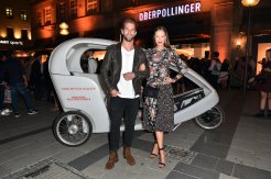 MUNICH, GERMANY - SEPTEMBER 12: Andre Hamann and Sandy Meyer-Woelden during the grand opening of the new Oberpollinger ground floor 'Muenchens Neue Prachtmeile' at Oberpollinger on September 12, 2018 in Munich, Germany. (Photo by Hannes Magerstaedt/Getty Images for Oberpollinger,)